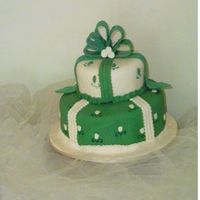 Valentina's Cake these ona is made in fondant and gum paste, the ribbon is gumpaste