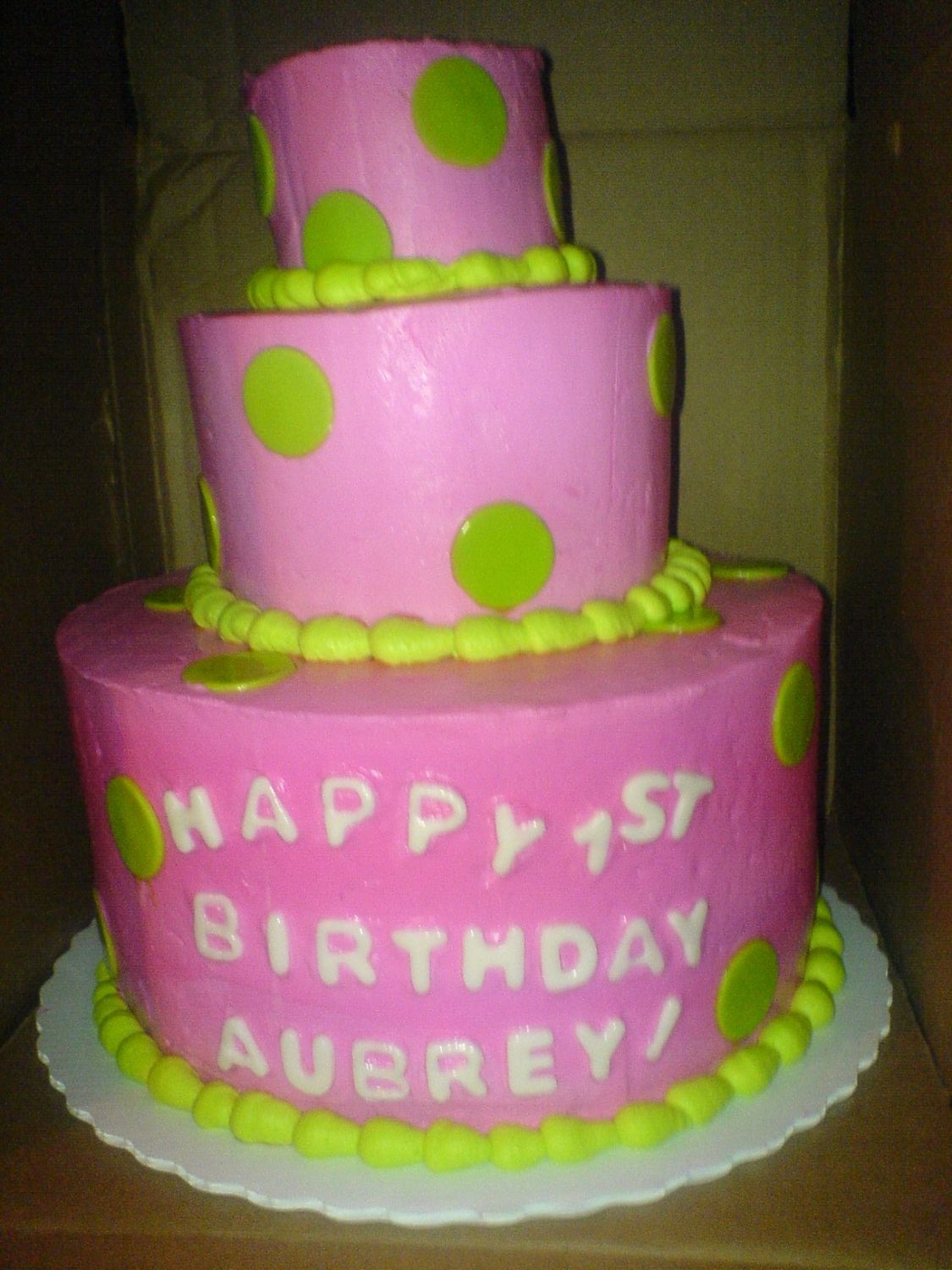 First Birthday 2-10x3's, 2-6x3's, and a smash cake.