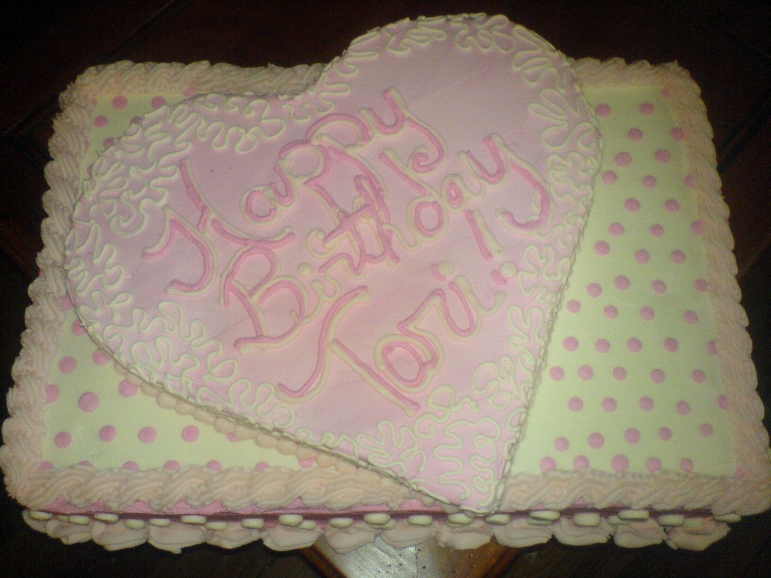 Birthday Cake This is for a girl turning 13. It is two 12x18's with a heart on top! Thanks for looking!!!