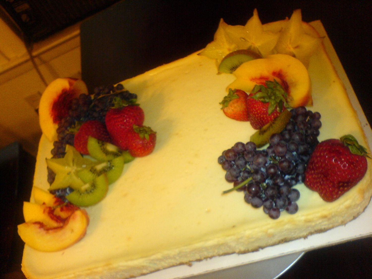 9X13 Cheesecake This was made for a PHD graduation celebration.