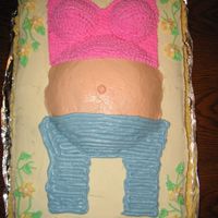 Belly Cake All BC belly cake that I made for my SIL's baby shower! Everyone always complains about the taste of fondant so I thought this was a...