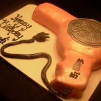 Blow Dryer Cake This cake was for a hair stylist. It was my first time using MMF. I loved it.