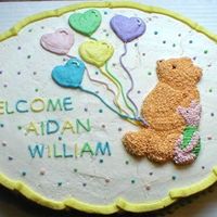 Classic Pooh Baby Shower The customer wanted a classic pooh baby shower cake. I wanted something fairly flat since it had to withstand a 3 hour car ride. Pooh and...