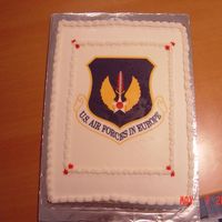 Security Forces Cake This was the last cake I made for the USAFE Security Forces Convention at Ramstein, Germany. It was an 11x15 cake with an edible image.