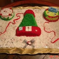 Nochebuena Lo hice para la actividad en casa de mis compadres. All BC, fondant accents y caritas de azucar