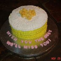 Lilliana_Cc.jpg Para la despedida de una companera de trabajo. Todo BC con fondant accents.