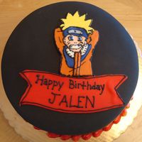 Naruto Cake My newphew asked me to make this cake for his birthday. I wasn't really happy with the way it turned out. I will be the first to admit...