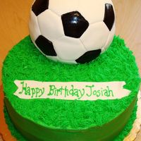 First Soccer Ball Cake This was my first time trying a soccer ball cake. It was so difficult for me to line up all the shapes so that it looked like an actually...