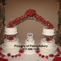 8 Tier Red Rose 