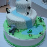 Into The Wild All Fondant Cakes. With Fondant/Gumpaste Molded Aminals