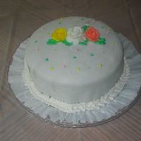 My Wedding Cake This was my first time working with fondant. It turned out OK. Since I had a very small wedding, I decided do make something simple. I made...