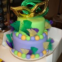 Mardi Gras Cake 