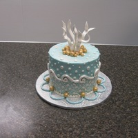 Lynnda's I love it when clients let me do "whatever I want". Design based on a fantastic 4-tier cake by Jennifer Matsubara I saw in ACD....