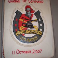 Change Of Command I made this for my husband's Change of Command. I am very proud of this cake... It was my first try at FBCT. Dawn Griffin's FBCT...