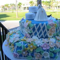 Wedding Shower My mom helped a little but I did all the decorations.