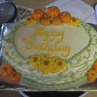 Phptm6Lespm.jpg Pumpkin cake, pecan filling, marzipan pumpkins, everything wlse buttercream TFL!