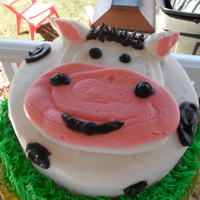 Barnyard Birthday My First Grandson's First Birthday Party.......Barnyard Theme.......had sooo much fun making it. Top cake of the cupcake tree was his...