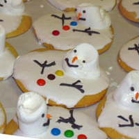 Melting Snowman My take on the melting snowman cookies.
