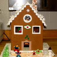 My 1St Gingerbread House This is the first gingerbread house that I have ever made totally from scratch.