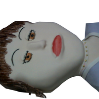 Lady's Face First try at this type of cake.