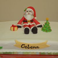 Santa Birthday Cake Birthday cake for a 5-year old girl.