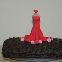 Mannequin Cake Birthday cake for my husband - he owns & runs a women's clothing company.