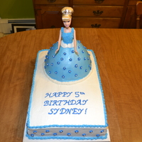 Cinderella Princess Cake I used the Wilton doll cake mold for Cinderella's dress. I put the doll cake on top of a double layer 11x15 sheet cake. Having the...