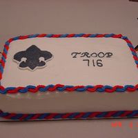 Boy Scout A simple Boy Scout cake for a Court of Honor Celebration.