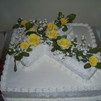 Cake For A Funeral Here's a cake I did with a very heavy heart. It was for a reception after the funeral for my best freind's daughter. She passed...