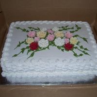 Cake For A Get Together Following A Funeral. Last minute job for my sister in law who lost her mother. Basically went to the wake, went to bed, got up at 3am and had the cake ready for...