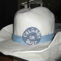Calgary Cowboy Going away cake for DH's coworker