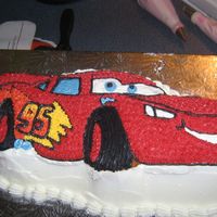 Lightning Mcqueen My nephew's birthday cake
