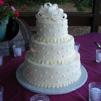 All Buttercream, Rainbow Cake Inside. Rainbow cake inside. 12", 9", 6" All buttercream. Larger version of last cake for the same couple.They were thrilled with...