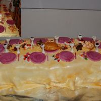 Thanksgiving Table Attempted to replicate out dinner table... all MMF... "painted" on the color to try something new... thanks for the ideas from...