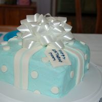 My Present To My Mom! My first cake on here! (only made 2 others that werent this style before that) Buttercream (first time workin with it) and MMF... Chocolate...