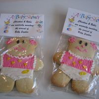 Baby Shower Cookies These teddy bears were made for a good friend for her baby shower. Her theme was teddy bears, and she was having a girl. She was delighted...