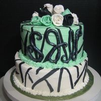 Prom Cake Customer wanted this cake for her daughters prom. I wasn't too happy with the looks of it & I tried to talk her into something...