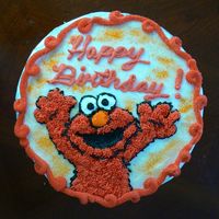 Elmo Used grass tip for Elmo's furr. Used star tip 32 for border. Thanks for looking.