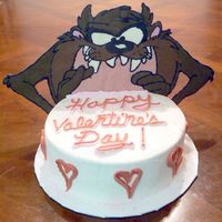 Taz! 8" cake with Chocolate 14" Tazmanian Devil
