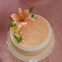 Hazel's Cake Birthday cake for one of my best friend's mother.