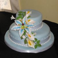 Peggy's Wedding Cake Small wedding cake for a very small wedding. 4 people and the minister.