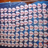 100 Cookies What the 100 cookies looked like when I was done