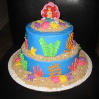Little Mermaid For a little girls 5th birthday. Fun to make and she loved it!