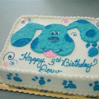 The Blue Dog My signature chocolate cake w/ BC icing