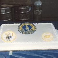 Retirement From The Seabees Royal icing colorflow did for my dad's retirement.