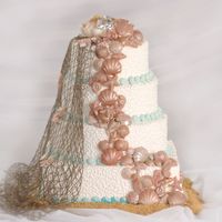 Seashells By Sea Shore More wedding show cakes, chocolate sea shells