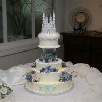 The Princess Wedding This was a cake I did for a friend, and the back had chocolate dipped strawberries for the bride.