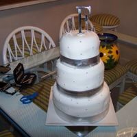 First Paid Wedding Cake This is a 6. 8, and 10" carrot cake with cream cheese frosting. I had so many problems with the fondant and I don't know why. It...
