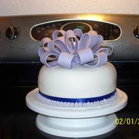 Purple Bow For my niece's bridal shower