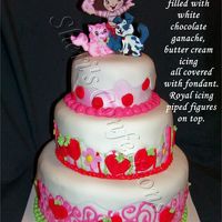Strawberry Shortcake Charcter Birthday Cake 